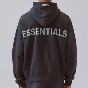 Fear of God Essentials Black Hoodie 3M FY19 Size XS FOG